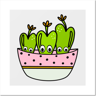 Cute Cactus Design #227: Conophytum Frutescens Succulent Posters and Art